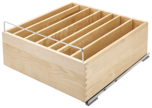 Rev-A-Shelf Maple Veneer, Light Brown, 20.5 in W, 10.5 in H, 22.09 in L, Light Brown