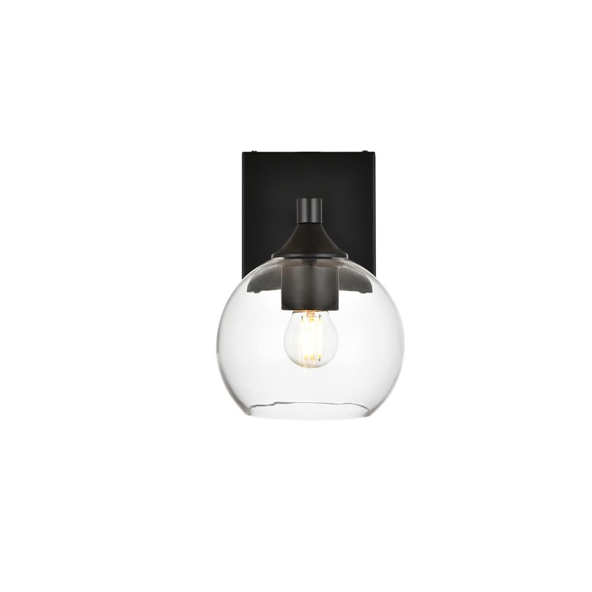 Elegant Lighting Foster 6 Inch Wall Sconce Foster - LD7308W6BLK - Modern Contemporary