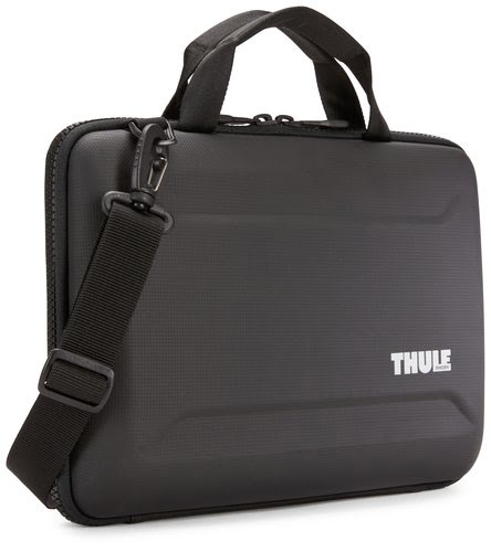 Thule - Gauntlet 4 Attaché Briefcase for 14” MacBook Pro, 13” MacBook Pro, 13” MacBook Air, & 12.3" PCs, Laptops & Chromebooks - Black