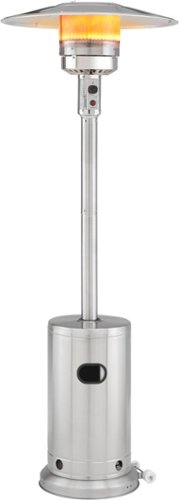 Insignia - Standing Patio Heater - Stainless Steel