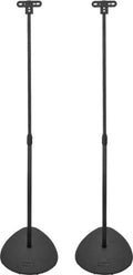 Insignia - 28 – 38" Adjustable Height Speaker Stands for Satellite Speakers - Black