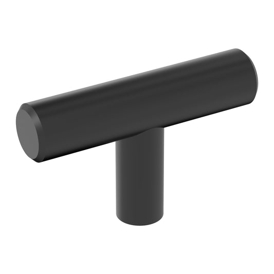 10 - Amerock Bar Pulls Hollow 2 in. Modern Matte Black Bar Cabinet Knob