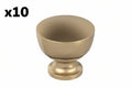 10 x Chalice 1-1/4 in. Classic Champagne Bronze Round Cabinet Knob