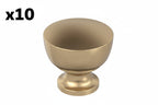 10 x Chalice 1-1/4 in. Classic Champagne Bronze Round Cabinet Knob