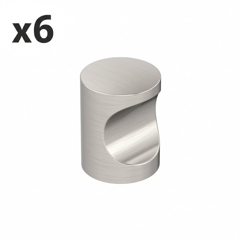 6 x Miseno Mckck4069 Laurel 11/16 Cylindrical Cabinet Knob - Nickel