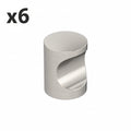 6 x Miseno Mckck4069 Laurel 11/16 Cylindrical Cabinet Knob - Nickel