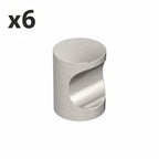 6 x Miseno Mckck4069 Laurel 11/16 Cylindrical Cabinet Knob - Nickel