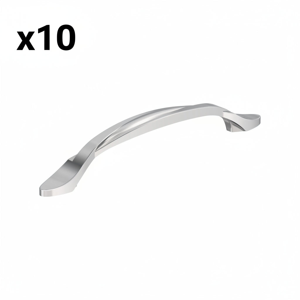 10 x Amerock BP21173 Intertwine 5-1/16 Inch Center to Center Arch Cabinet Pull Polished Chrome