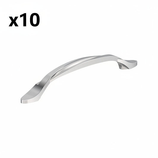 10 x Amerock BP21173 Intertwine 5-1/16 Inch Center to Center Arch Cabinet Pull Polished Chrome