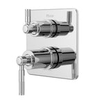 Pfister R89-SHLS Hillstone Pressure Balanced Valve Trim Only with Double Lever Handle, Integrated Diverter - Less Valve Polished Chrome