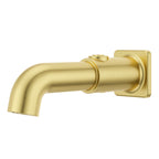 Pfister 015-HLS3 Hillstone 8-3/8" Push Button Integrated Diverter Tub Spout - Brushed Gold