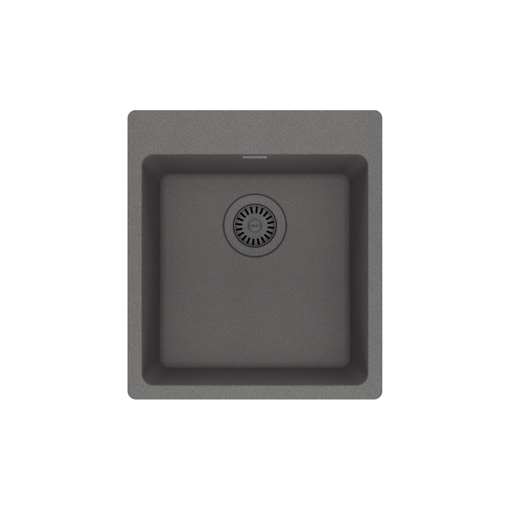 Franke MAG61015 Maris 17-5/16’’ Undermount Single Basin Granite Bar Sink Stone Grey Sinks Bar Sinks - *Plumbing