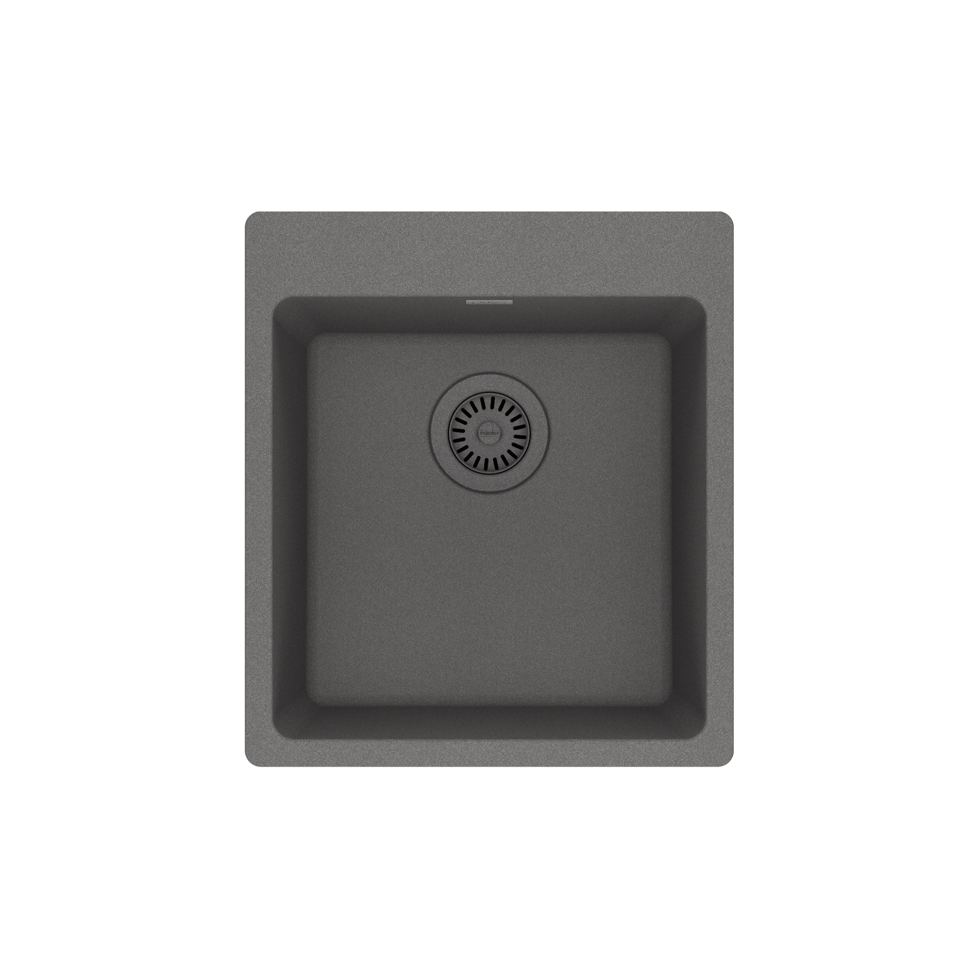 Franke MAG61015 Maris 17-5/16’’ Undermount Single Basin Granite Bar Sink Stone Grey Sinks Bar Sinks - *Plumbing