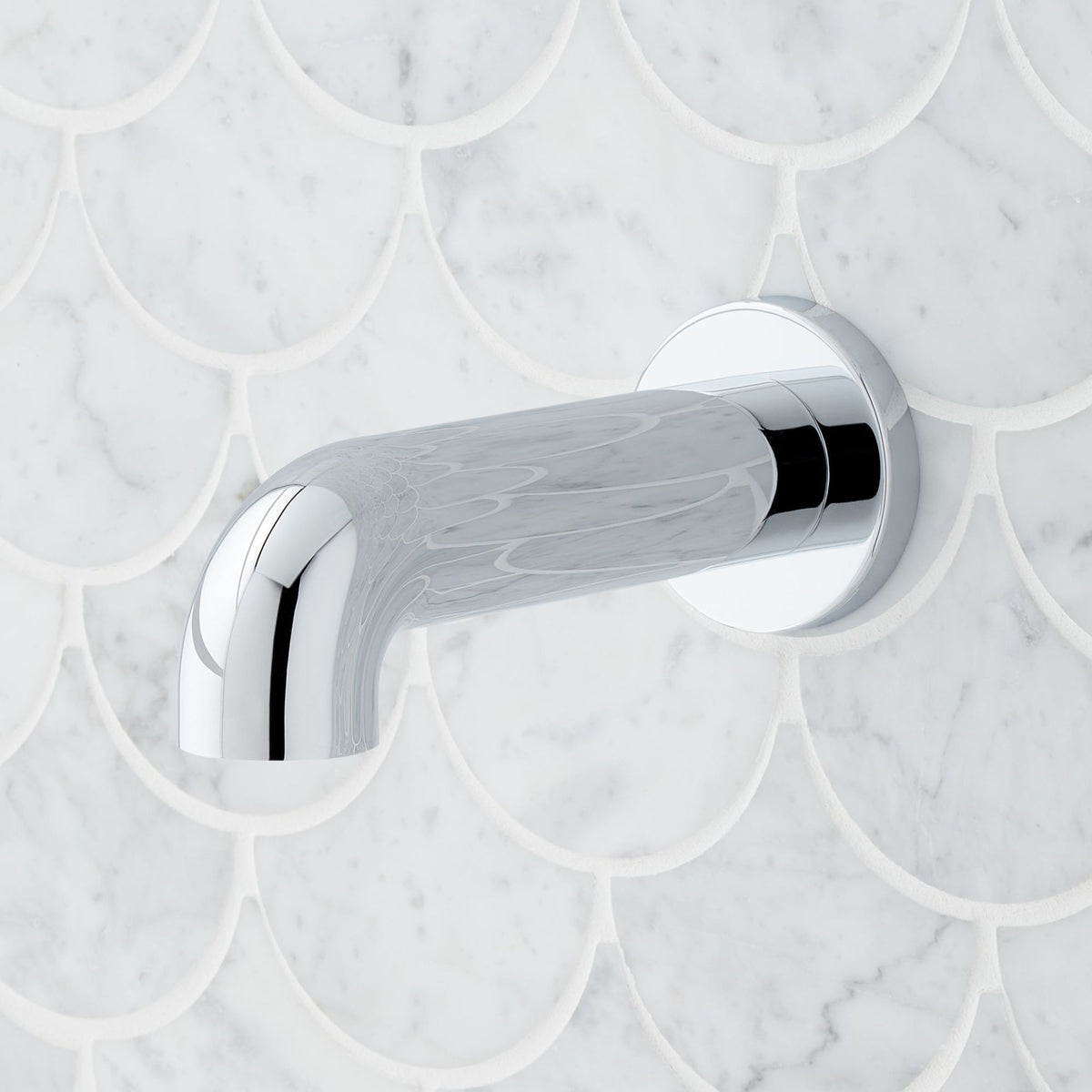Signature Hardware 953767 FundamentALL 7-1/16" Non-Diverter Tub Spout Chrome