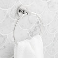 Lexia 6-5/16 in . Wall Mounted Towel Ring in Chrome