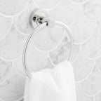Lexia 6-5/16 in . Wall Mounted Towel Ring in Chrome