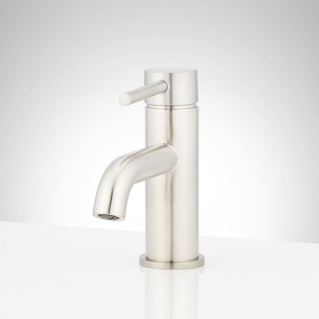 Signature Hardware 953760 Lexia 1.2 GPM Single Hole Bathroom Faucet with Pop-up Drain Assembly Brushed Nickel