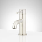 Signature Hardware 953760 Lexia 1.2 GPM Single Hole Bathroom Faucet with Pop-up Drain Assembly Brushed Nickel