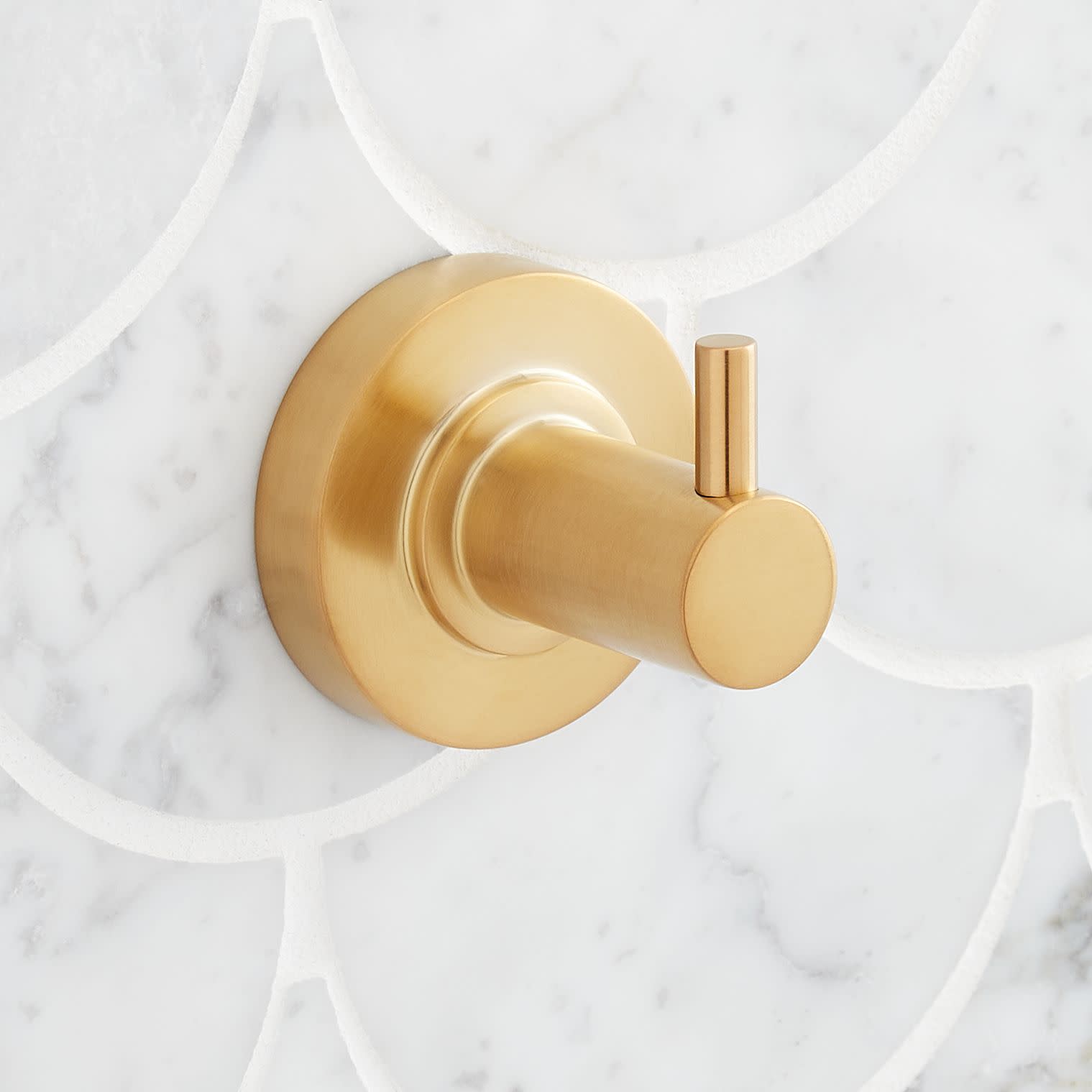 Signature Hardware 953785 Lexia Single Robe Hook Brushed Gold