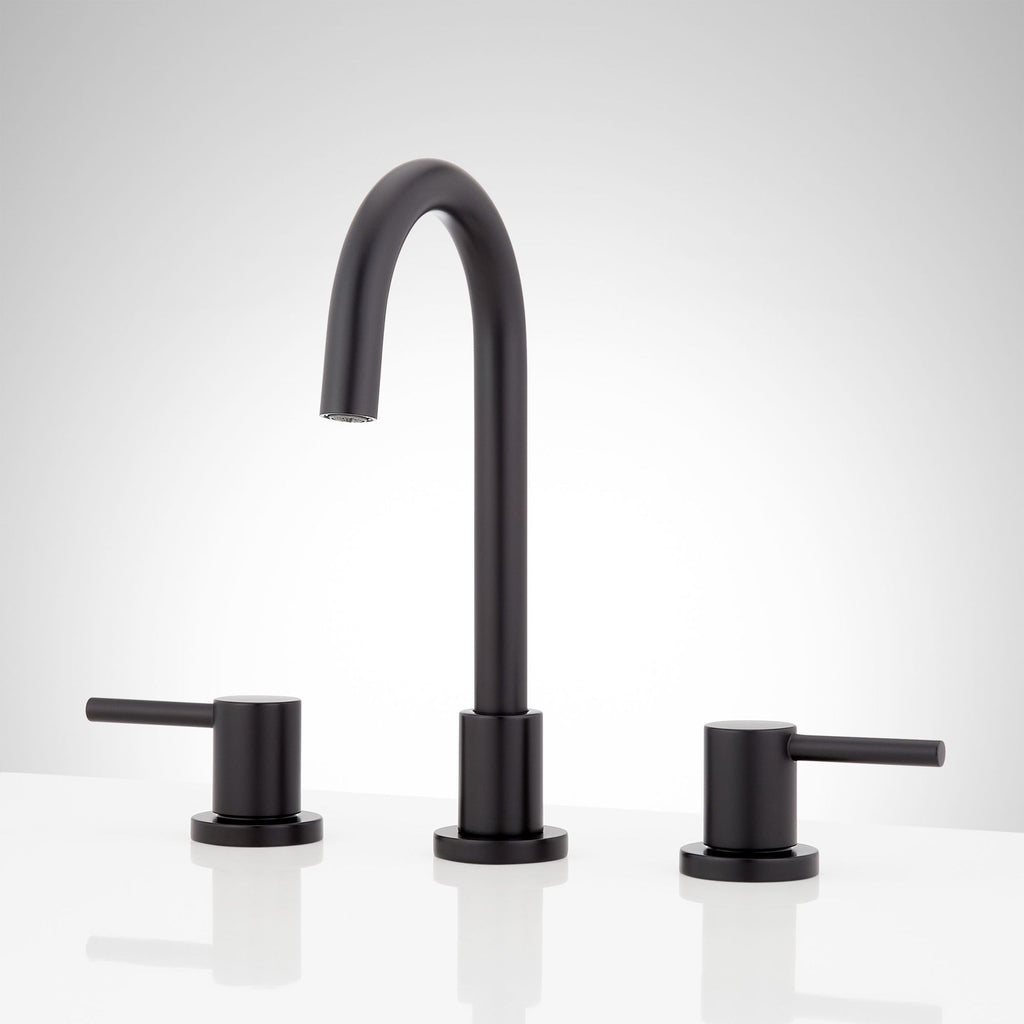 Signature Hardware Lexia 1.2 GPM Widespread Gooseneck Bathroom Faucet