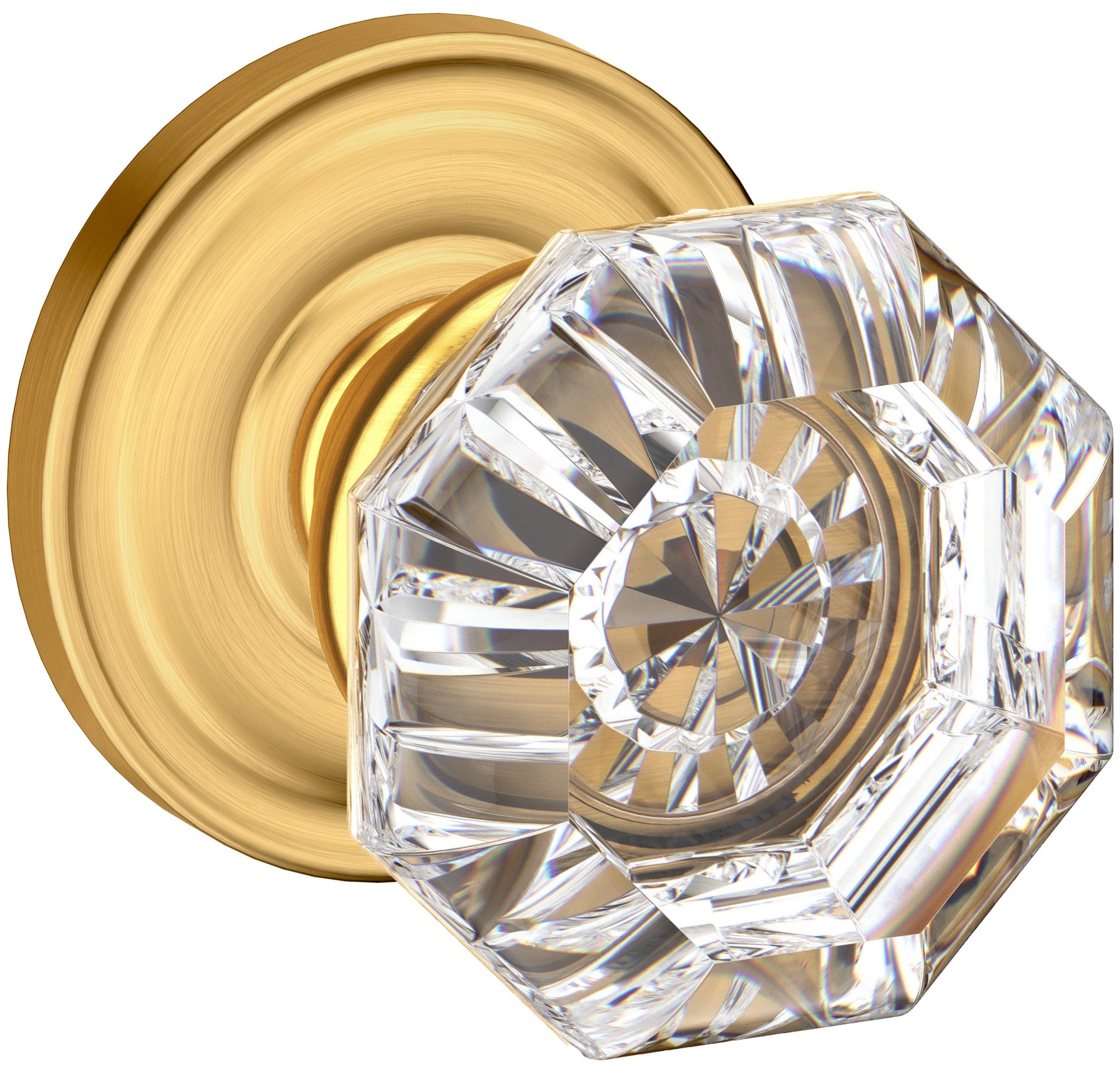 Baldwin 5080.IDM 5080 Non-Turning One-Sided Dummy Door Knob with 5048 Rose from the Estate Collection - *Tools Hardware