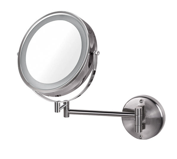 ICO Bath V905 Volkano 19-1/2" W X 13-1/2" H Modern Circular Framed Bathroom Wall Mirror