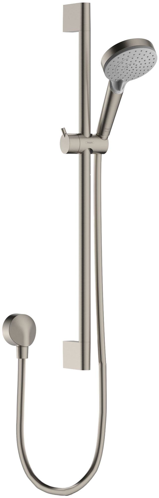 hansgrohe Vernis Blend 11-inch 3-Spray Handshower with Slide Bar and Hose, Rain, IntenseRain, Handheld Shower Head System in Brushed Nickel, 04970820