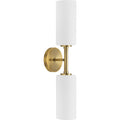 Cofield Collection Two-Light Vintage Brass Transitional Wall Bracket