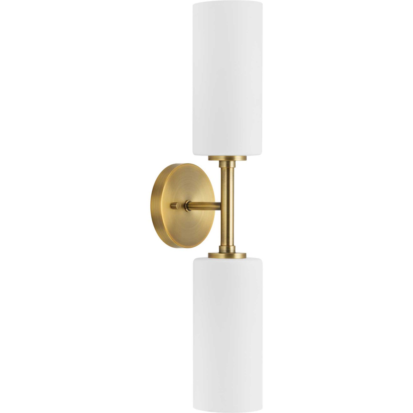 Cofield Collection Two-Light Vintage Brass Transitional Wall Bracket