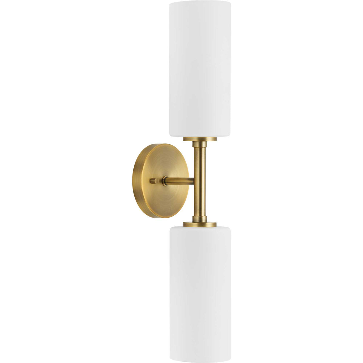 Cofield Collection Two-Light Vintage Brass Transitional Wall Bracket