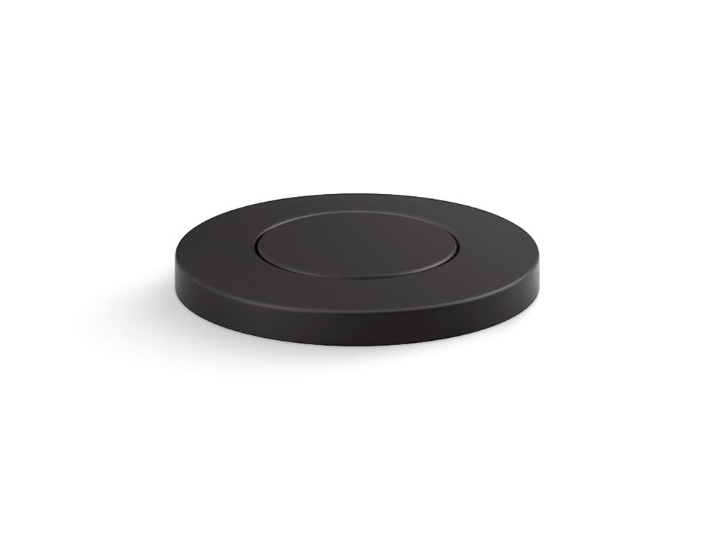 Kohler K-35724 Contemporary Garbage Disposal Air Switch Kit Matte Black Garbage Disposal