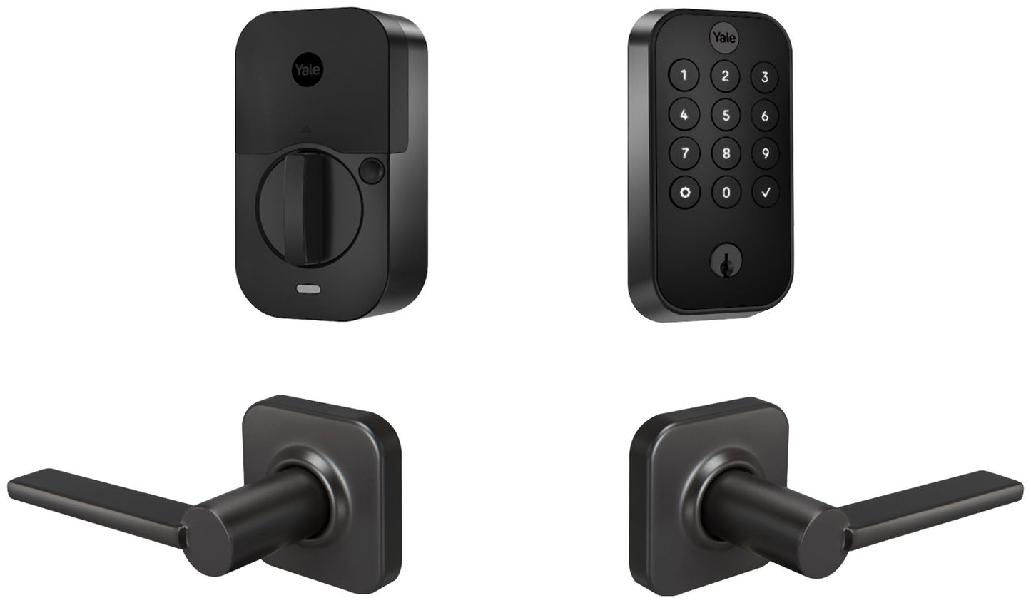 Yale Assure Lock 2 Keypad with Bluetooth and Valdosta Lever in Black