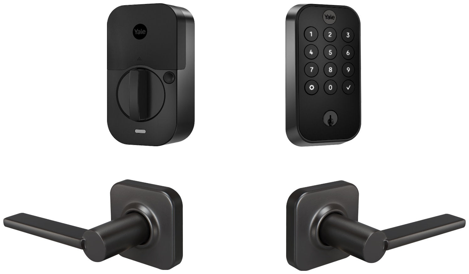 Yale Assure Lock 2 Keypad with Bluetooth and Valdosta Lever in Black