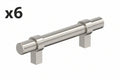 6 x Miseno Mcp8300 Skyway 3 Center to Center Bar Cabinet Pull - Nickel