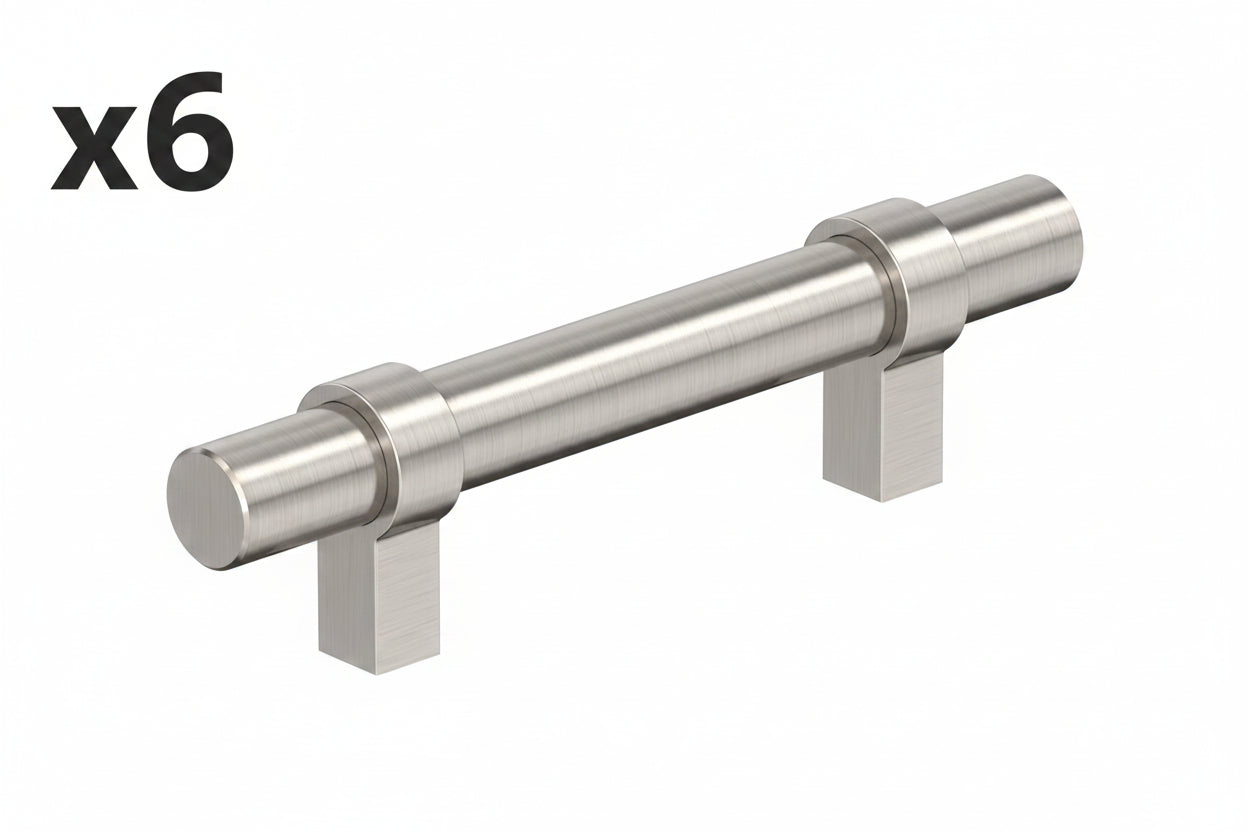 6 x Miseno Mcp8300 Skyway 3 Center to Center Bar Cabinet Pull - Nickel