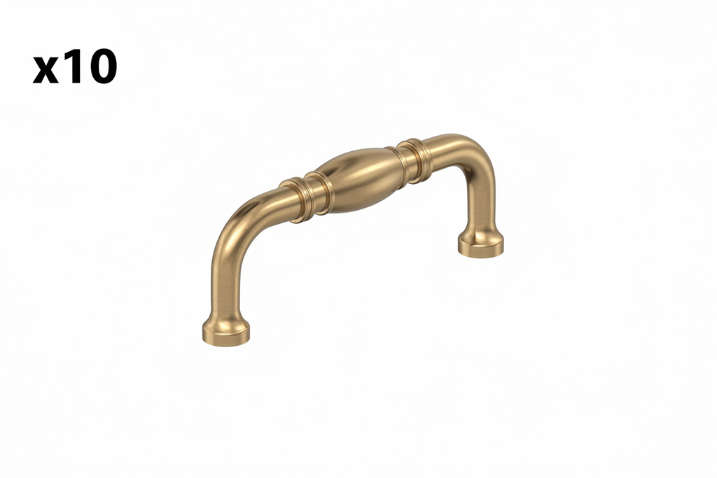 10 x Amerock BP53013 Granby 3 Inch Center to Center Handle Cabinet Pull Champagne Bronze Cabinet Hardware Pulls Handle