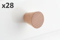 28 x Signature Hardware 953862-1.25 Valewood 1-1/4 Inch Diameter Conical Cabinet Knob with Screw Honey Cabinet