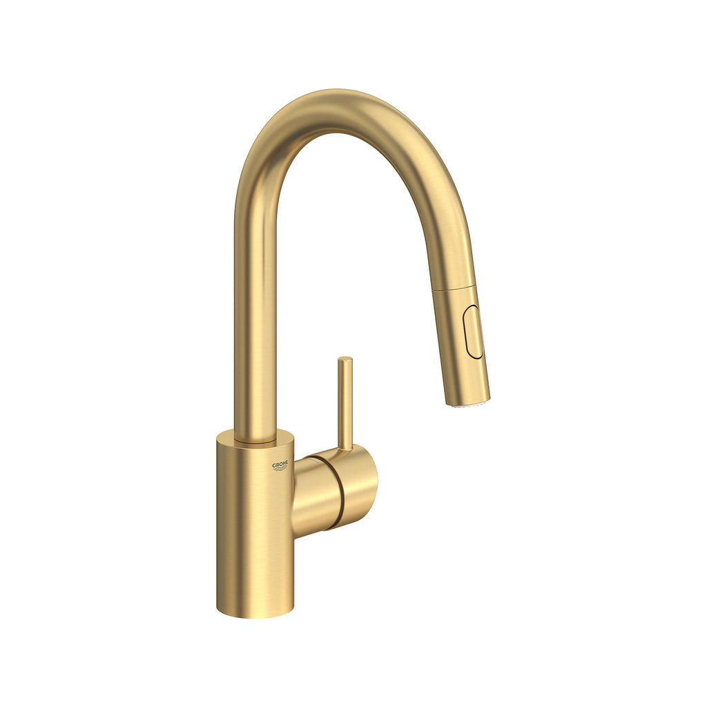 Concetto Single-Handle Dual Spray Pull-Out Sprayer Kitchen Faucet 1.75 GPM in Brushed Cool Sunrise