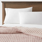 Full/Queen Reversible Matelasse Swirl Quilt Purple - Threshold™: Jacquard OEKO-TEX Certified Lightweight - *Bedding