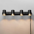 Minimalist 1.8 Ft. Matte Black Plug-in Indoor Track Lighting Kit with Step Heads