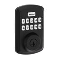 Kwikset 9250TRS-S Powerbolt 250 Transitional Single Cylinder 10-Button Keyless Entry Deadbolt with SmartKey Matte Black