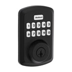Kwikset 9250TRS-S Powerbolt 250 Transitional Single Cylinder 10-Button Keyless Entry Deadbolt with SmartKey Matte Black