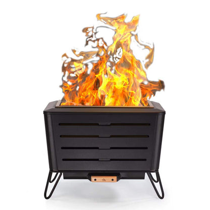 TIKI 21.5 in. Retreat Smokeless Fire Pit Metal Black