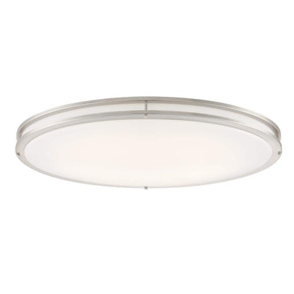 2 in. Modern Brushed Nickel Dimmable Integrated LED Flush Mount