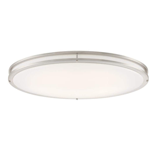 2 in. Modern Brushed Nickel Dimmable Integrated LED Flush Mount