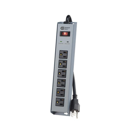 8 Ft. 6-Outlet Metal Surge Protector
