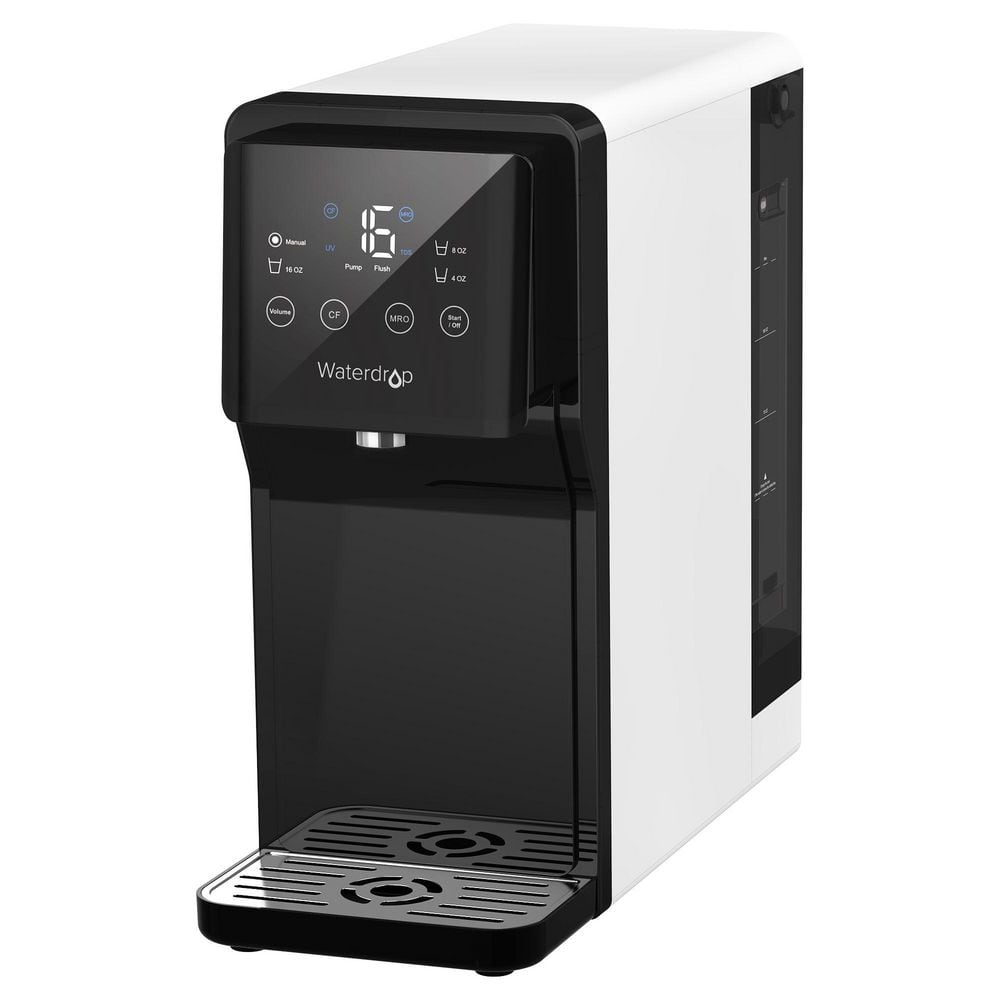 Waterdrop - N1 Countertop Reverse Osmosis Water Dispenser - Black and White