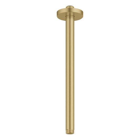Grohe 28 492 Rainshower 12" Ceiling Shower Arm with Flange and 1/2" Threaded Connection for Grohe Shower Heads Brushed Cool Sunris