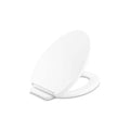 KOHLER K-27331-0 Glissade ReadyLatch Quiet Close Elongated Toilet Seat White Grip-Tight Hardware Quiet Close Lid