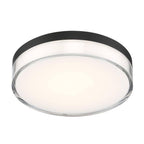 Minka Lavery 749-2-66A-L Vantage LED Flush Mount, 1-Light, 16 Total Watts, 7-in H x 1.5-in W, Coal Black